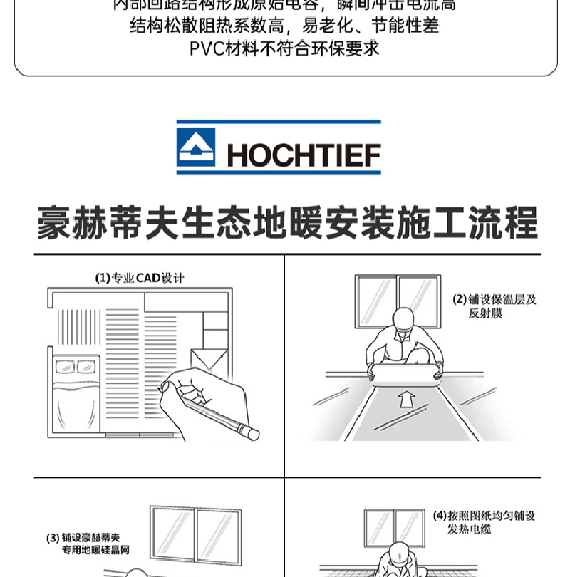 豪赫蒂夫公裝項目電地暖安裝施工