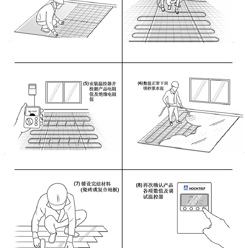 電地暖溫控器安裝調試
