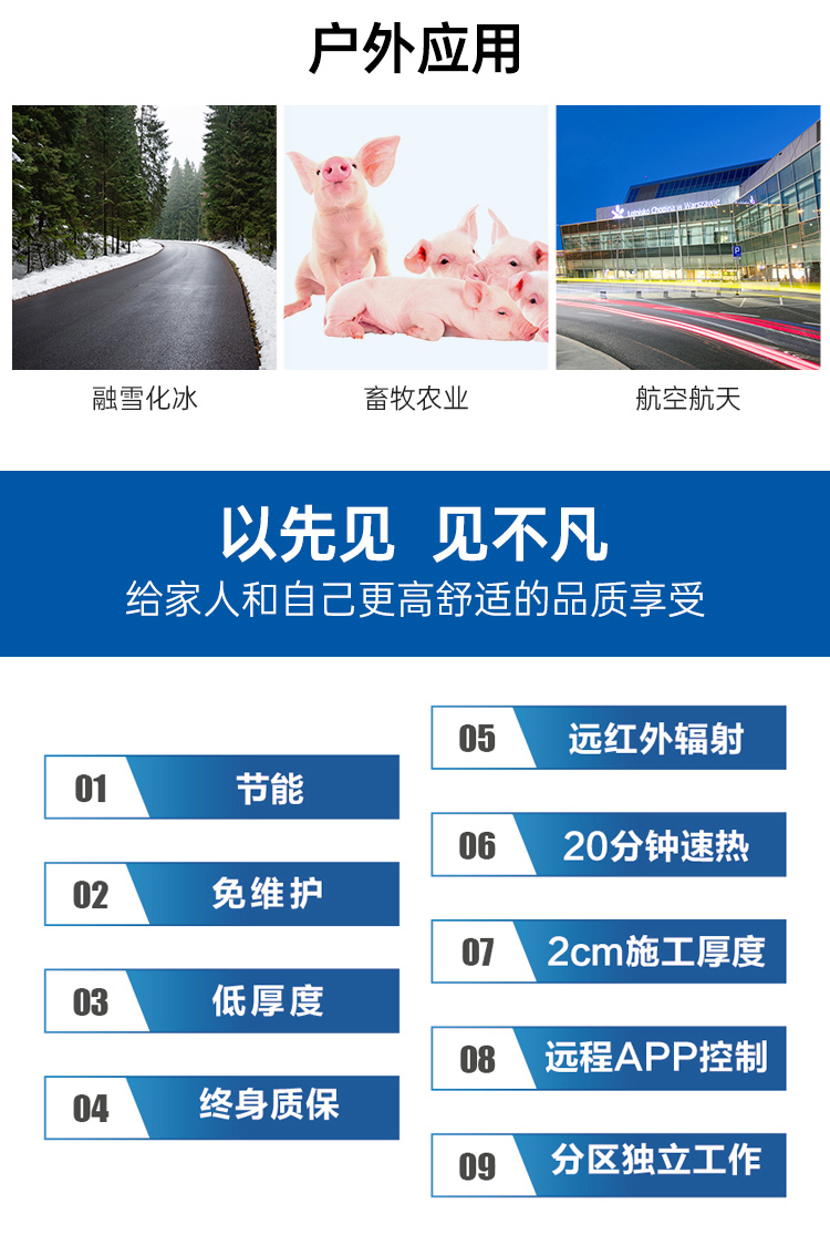 戶外加熱應(yīng)用