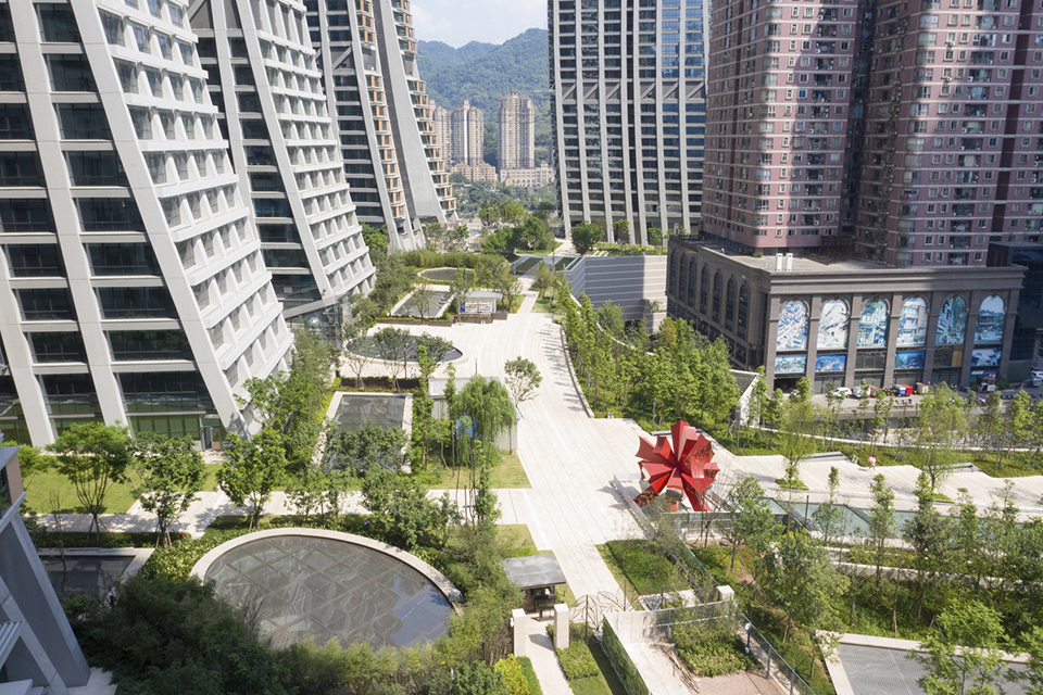 重慶來(lái)福士廣場(chǎng)住宅公寓社區(qū)環(huán)境